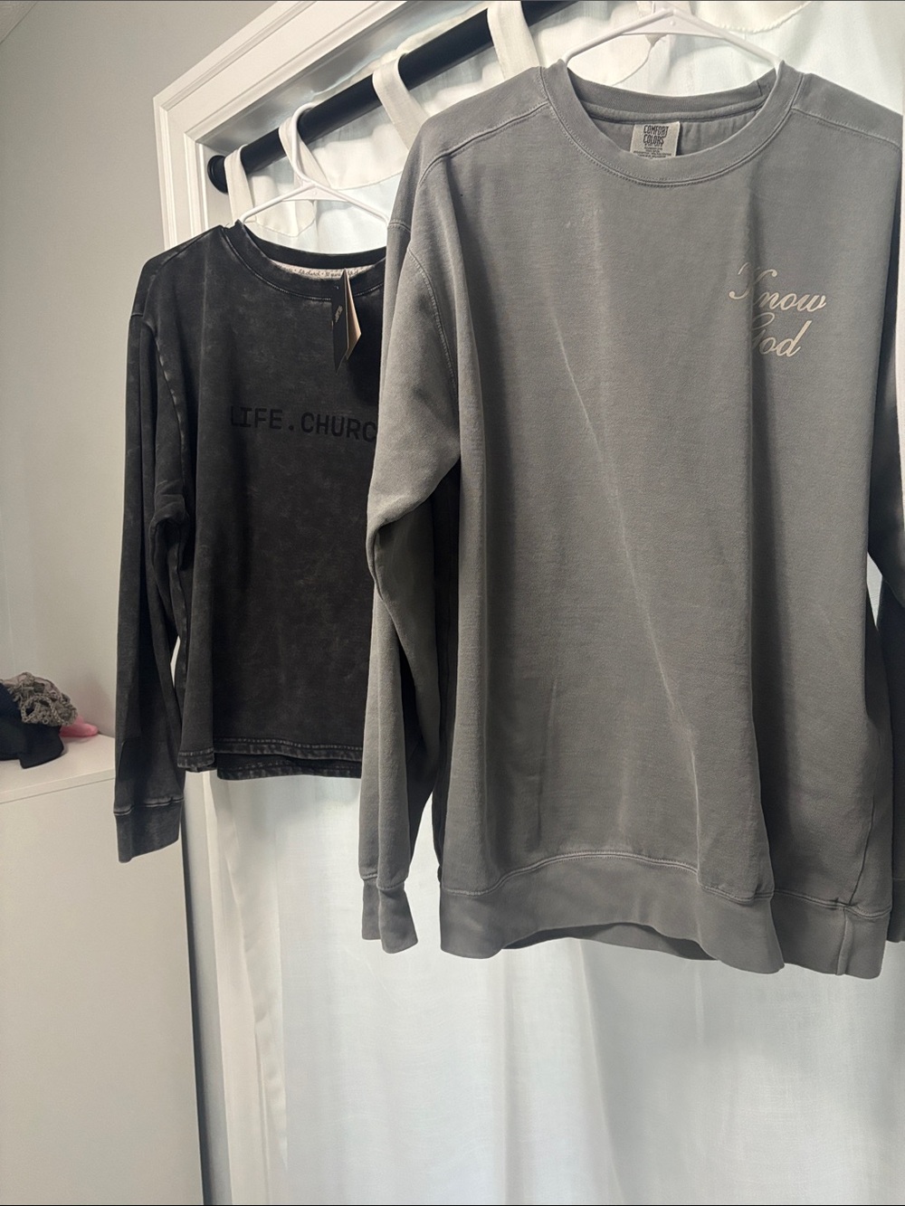Life.Church Women's Gray Turtleneck-Style Sweater